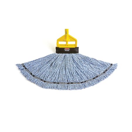 Rubbermaid Commercial 54" Mop and Broom Handles, 1" Dia, Gray/Yellow, Fiberglass FGH145000000